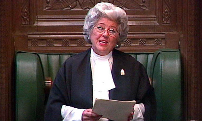 Image result for betty boothroyd in the chair