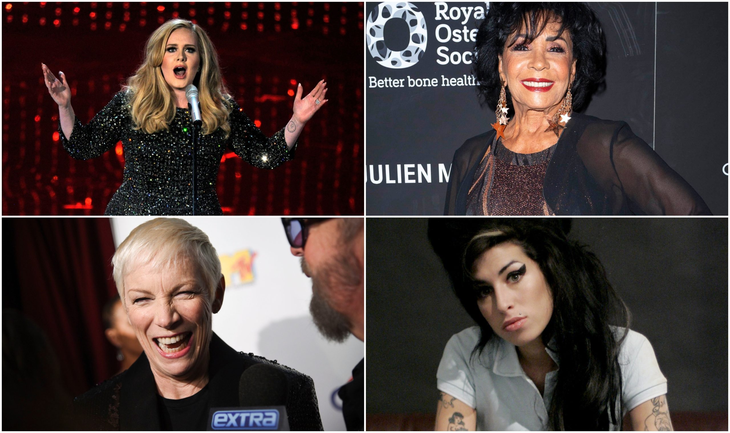 10 Of The Best Uk Female Singers From Adele To Annie Lennox Amy Winehouse To Shirley Bassey