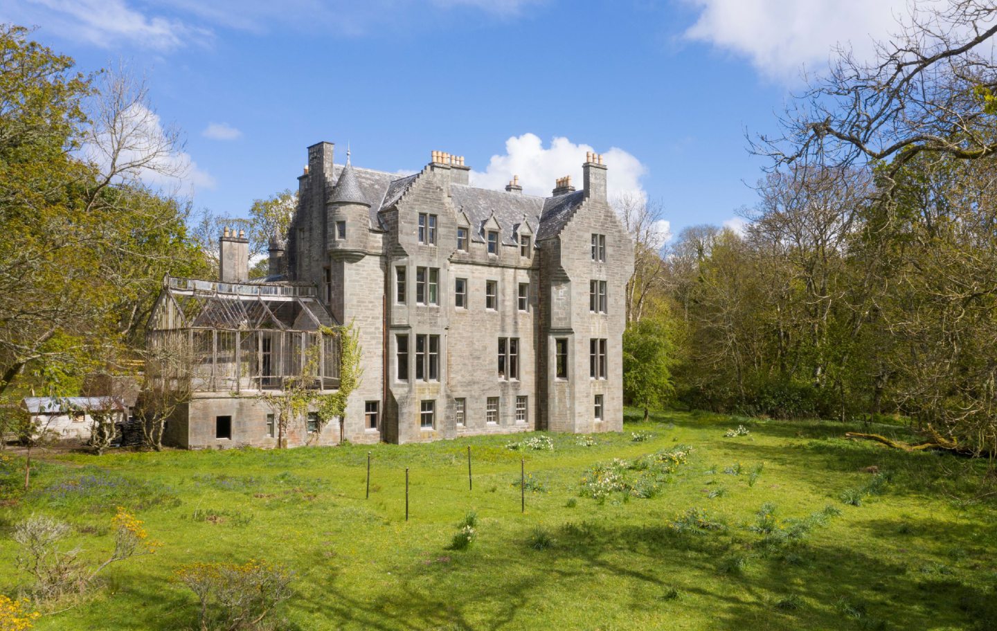 Room with some views: Lockdown DIY is revealed in Argyll castle for sale